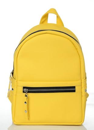 Жіночий жовтий рюкзак / весна літо 20216 фото