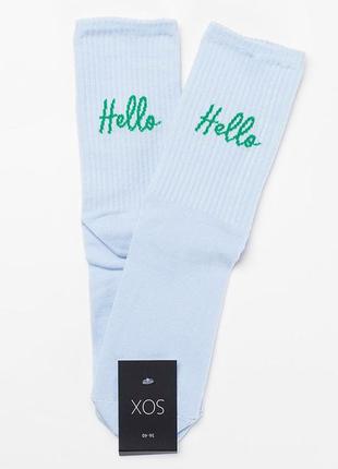 Високі шкарпетки sox з написом hello spring