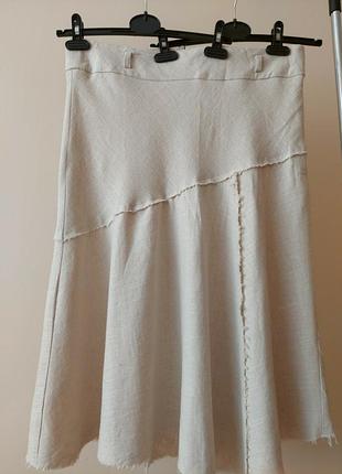 Спідниця віскоза+ льон