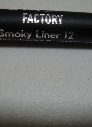 Make up factory водостойкий карандаш для глаз smoky. акция 1+1=32 фото