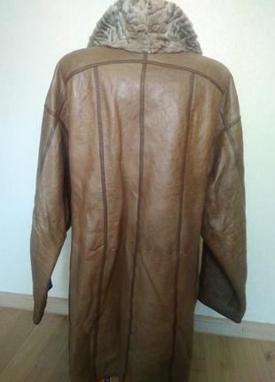 Немецкая куртка кожа+ натуральный каракуль/лома / качественная кожаная куртка3 фото