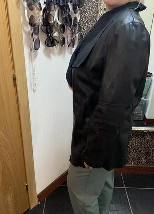 Кожаный кардиган кожаная куртка накидка10 фото