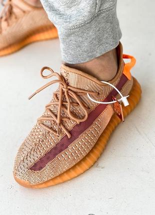 Класні унісекс кросівки adidas yeezy boost 350 v2 clay 36-46 р9 фото