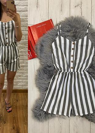 Комбінезон в смужку xs s zara mango