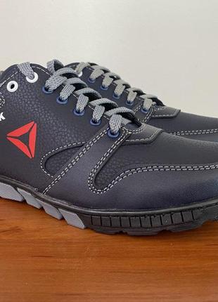 Туфли мужские спортивные темно синие - чоловічі туфлі спортивні темно сині5 фото