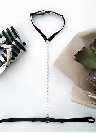 Портупея, контурное белье, гартеры, стрепы, чокер, с цепью