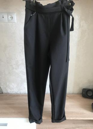 Брюки стильные с высокой посадкой