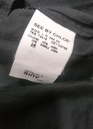 Блузка рубашка черная с завязками на талии котон4 фото