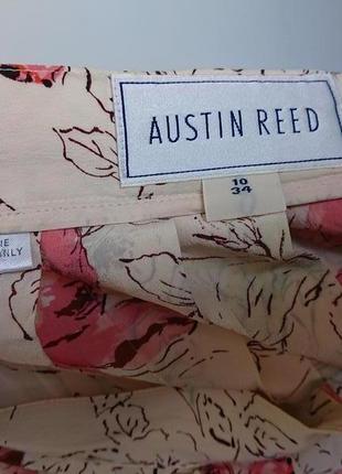 Винтажная длинная шелковая юбка в цветы austin reed uk 10 или м8 фото