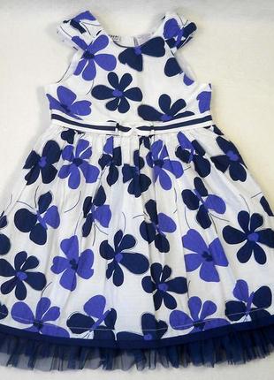 Фирменное красивое нарядное платье плаття сукня blueberi на девочку 5 6 лет1 фото