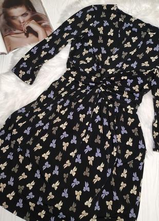 Сукня з вузлом на поясі ніжне романтичне вечірній метелики бантики