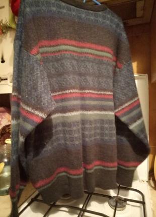 Німеччина. класичний кольоровий джемпер светр на гіганта2 фото
