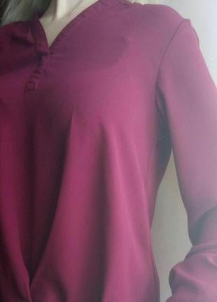 Рубашка цвет марсала , бургунди4 фото