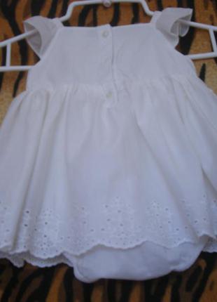 Платьице для маленькой принцессы"n&m",4-6мес.,100%коттон,индия