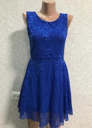 Синя святкова сукня /плаття1 фото