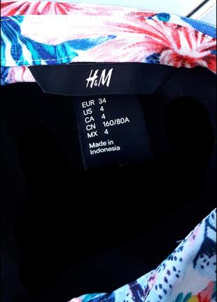 Шифоновая блузка без рукавов h&m/indonesia5 фото