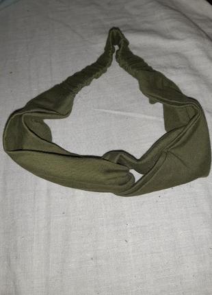 Повязка на голову цвета хакки