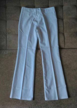 Летние белоснежно-белые брюки клеш top girl размер xs, l