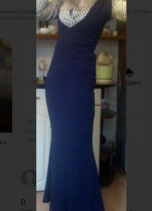 Сарафан/платье вечернее цвет синий.missguided3 фото