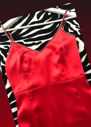 Плаття шовкове з камінням вечірнє