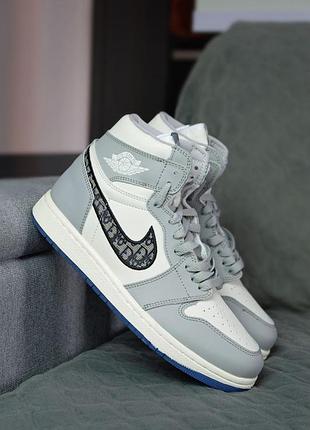 Nike air jordan 1 мужские демисезонные кроссовки