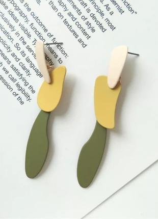 Стильные, оригинальные сережки