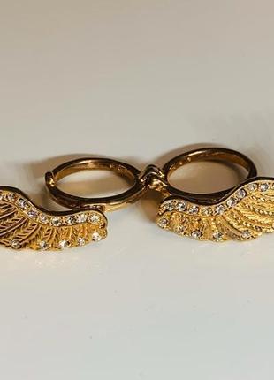 Шикарное двойное кольцо крылья ангела2 фото