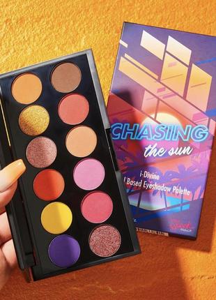 Палетка теней chasing the sun, sleek makeup3 фото