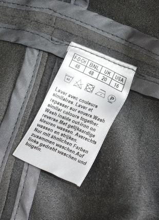 Брендовый серый замшевый пиджак накидка damart большой размер этикетка4 фото