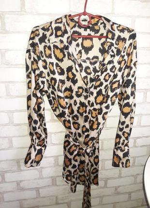 Рубашка леопардовая 12 размер5 фото
