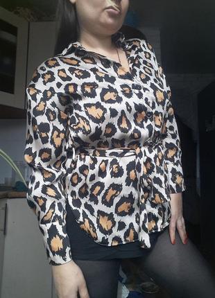 Рубашка леопардовая 12 размер8 фото