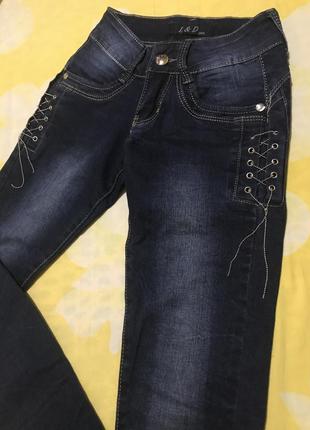 Отличные качественные джинсы скинны l&d для девочек