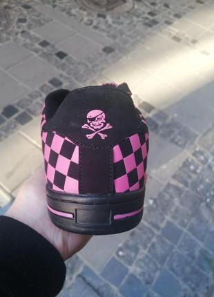 Кроссовки женские wishot checkerboard black/pink дутый язык knu skool sk-8 sk8 old кну platform stac объёмный язычок5 фото