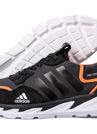 Чоловічі шкіряні кросівки adidas terrex ан оранж