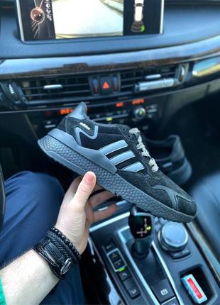 Кроссовки мужские adidas nite jogger черные (адидас найк джоггер, кросівки)