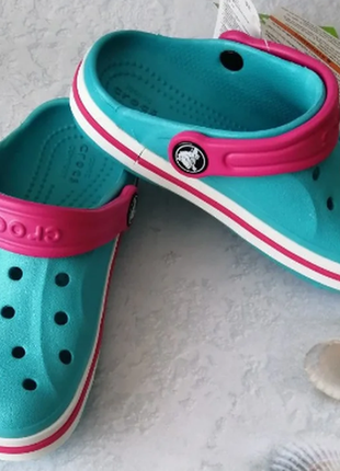 Дитячі крокси comfort crocs bayband pool pink