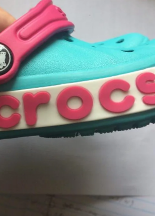 Дитячі крокси crocs bayband pool pink3 фото