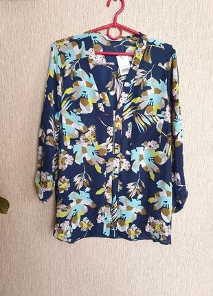 Легкая красивая блузка, блуза в актуальный цветочный принт george,  новая1 фото