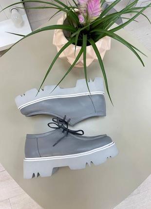 Шкіряні черевики туфлі лофери3 фото