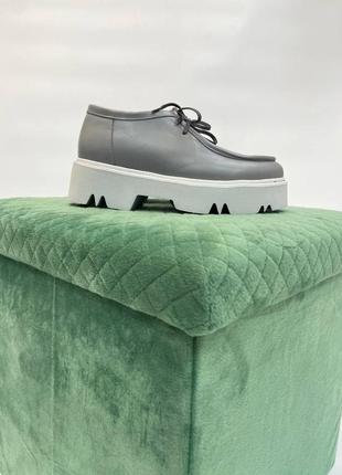 Шкіряні черевики туфлі лофери5 фото