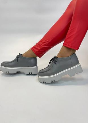 Шкіряні черевики туфлі лофери10 фото