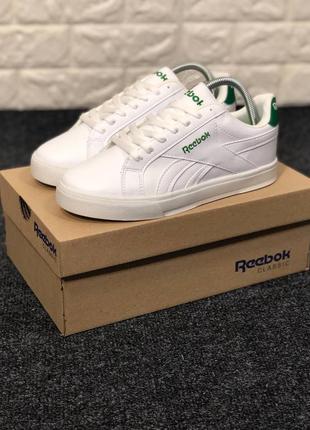 Мужские кроссовки кеды reebok белые демисезонные