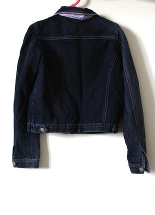 Синяя джинсовая куртка на девочку st. bernard (8-10 лет)2 фото