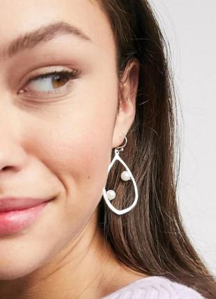 Серьги серёжки asos с искусственным жемчугом