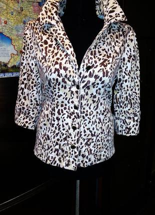 Пиджак леопардовый 46р1 фото