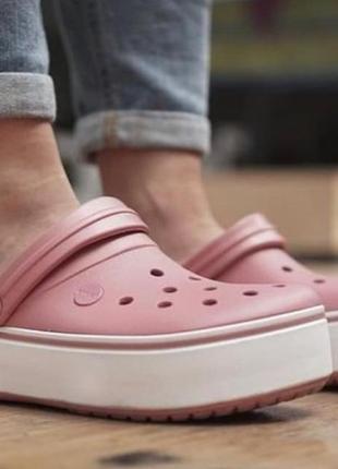 Скидка! crocs platform, кроксы сабо на платформе1 фото