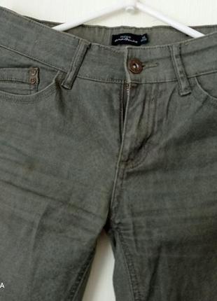 Стильные эксклюзивные тонкие джинсы скинни, хаки. качество!3 фото