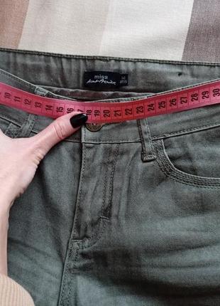 Стильные эксклюзивные тонкие джинсы скинни, хаки. качество!5 фото