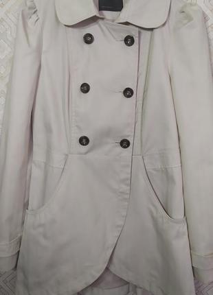 Тренч бежевий плащ