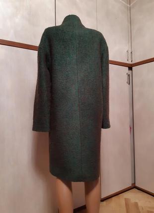 Raslov пальто шерстяное цвет хаки/ зеленый4 фото